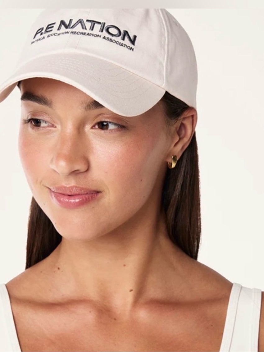 Nwt P.E Nation Homage Logo Baseball Cap Blush
